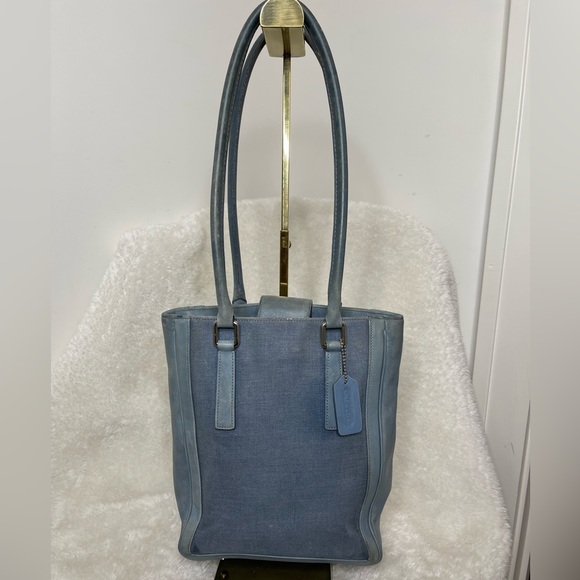 Coach Vintage Bonnie Cashin Leather & Linen Bucket Bag Shoulder Bag - Picture 1 of 16